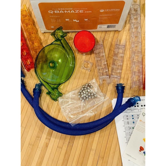 Q-BA-MAZE 2.0 Mega Stunts Set + Zoom Stunt Set Marble Maze Complete Mindware - Picture 7 of 15